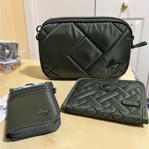 Coupe SE, Minuet and Twister RFID wallet-Olive green